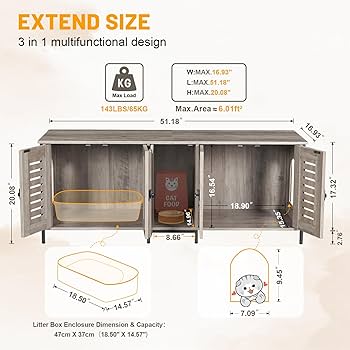 Amazon.co.jp: Snughome 猫用トイレボックス 2匹用